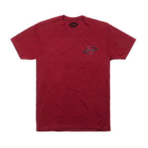 70'S AMBIGRAM PREMIUM TEE CARDINAL RED