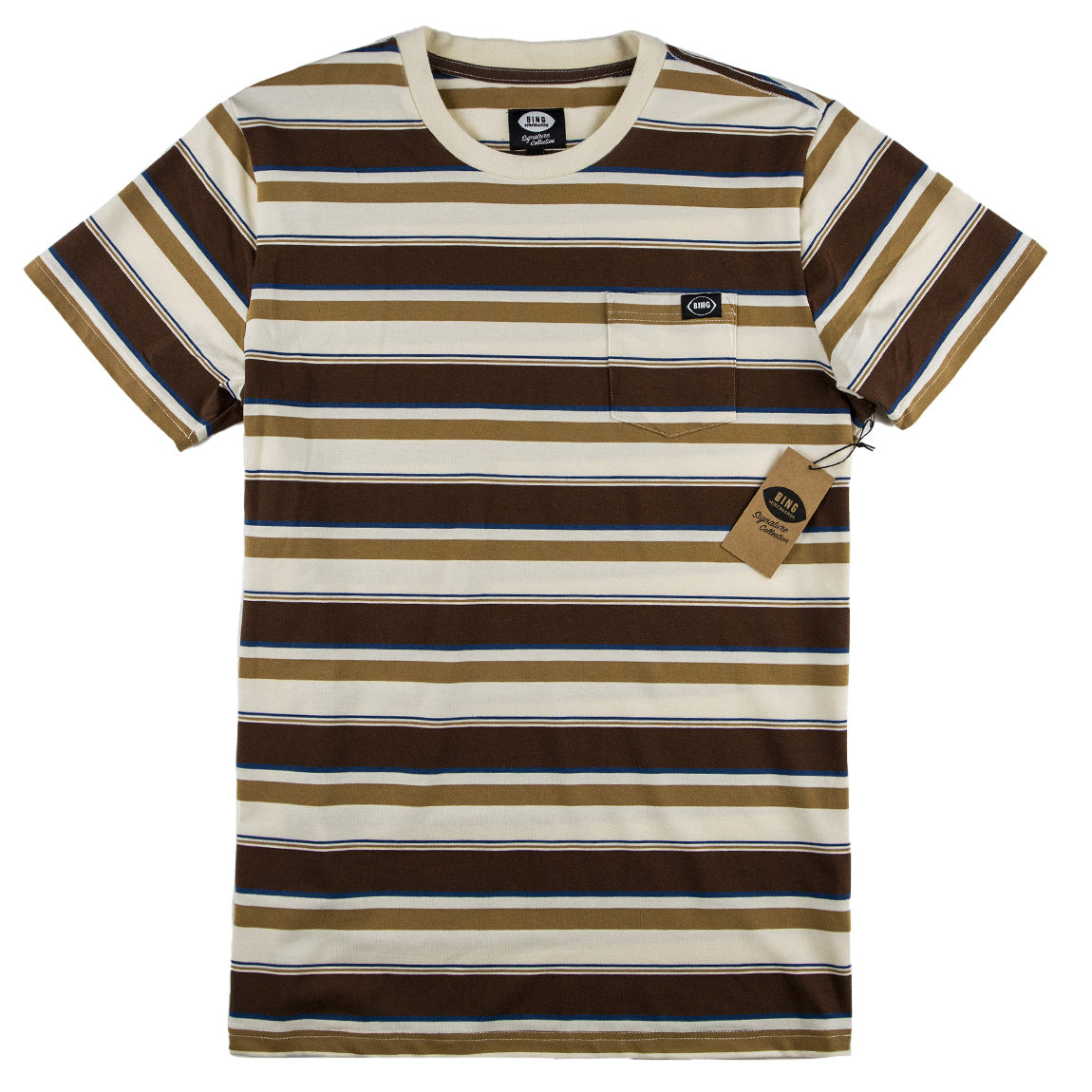 BING HYNSON S/S CREW - BROWN