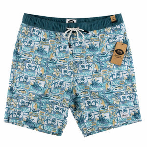BING OUTRIGGER SHORT - AQUA