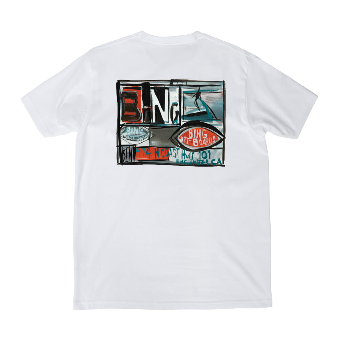 SWING A BING Premium S/S T-Shirt- White