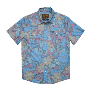 HOWLER BROS. H BAR SNAP SHIRT FLOWER POWER - BLUES